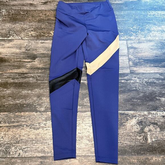 Koral Aello Shantung High Rise Leggings In Blue Small Yoga Gym Athletic NEW - Picture 2 of 12